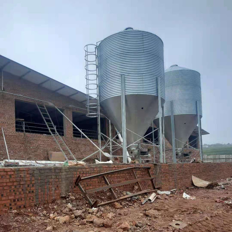 豬場(chǎng)料線配件鍍鋅料塔